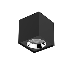 Светодиодный светильник VARTON DL-02 Cube накладной 125х135 мм 20 Вт 4000 K 35° RAL9005 черный муар